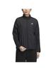 Adidas WI008 Jersey Regular Fit Windbreaker Size M Women's Top, 3-Stripes, Jacket, Black/Black (HM2802),