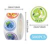 Cross-Border Fruit English Sticker Roll for DIY Journals - Round Die-cut Adhesive Sealing Labels