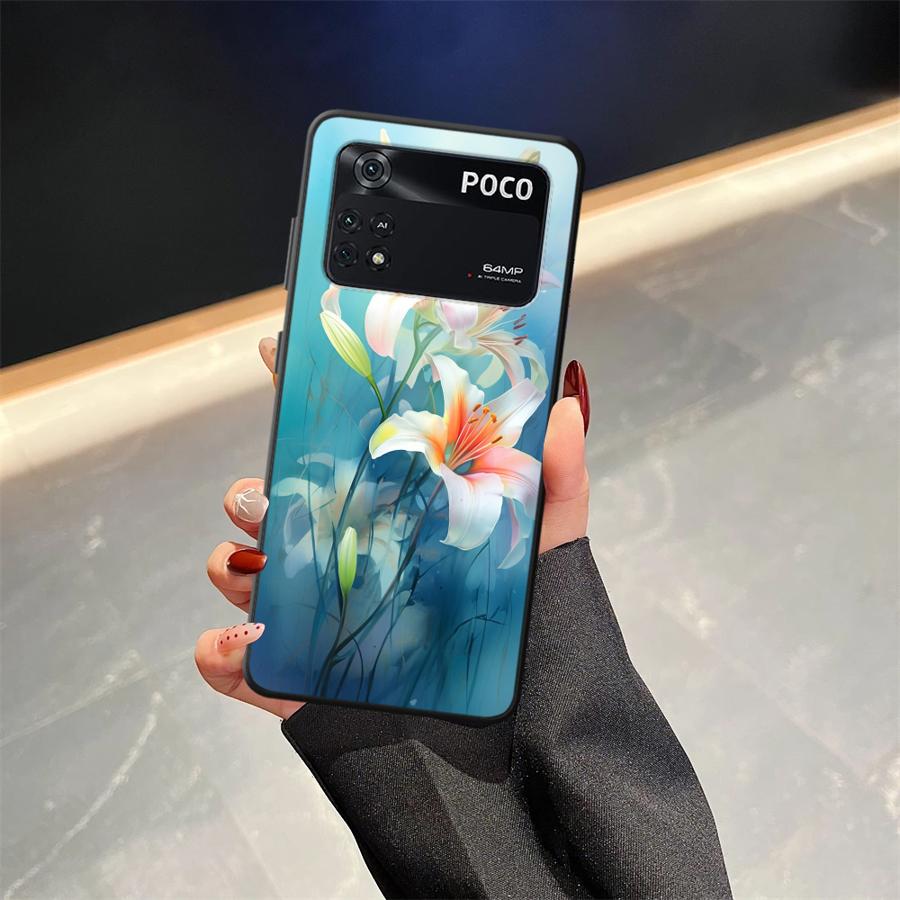 Simple Flower Funda Phone Cover Case for Xiaomi Poco F8 X3 X4 X5 X7 Pro C50 C61 C71 C75 M3 M4 M7 F3 M5 F1