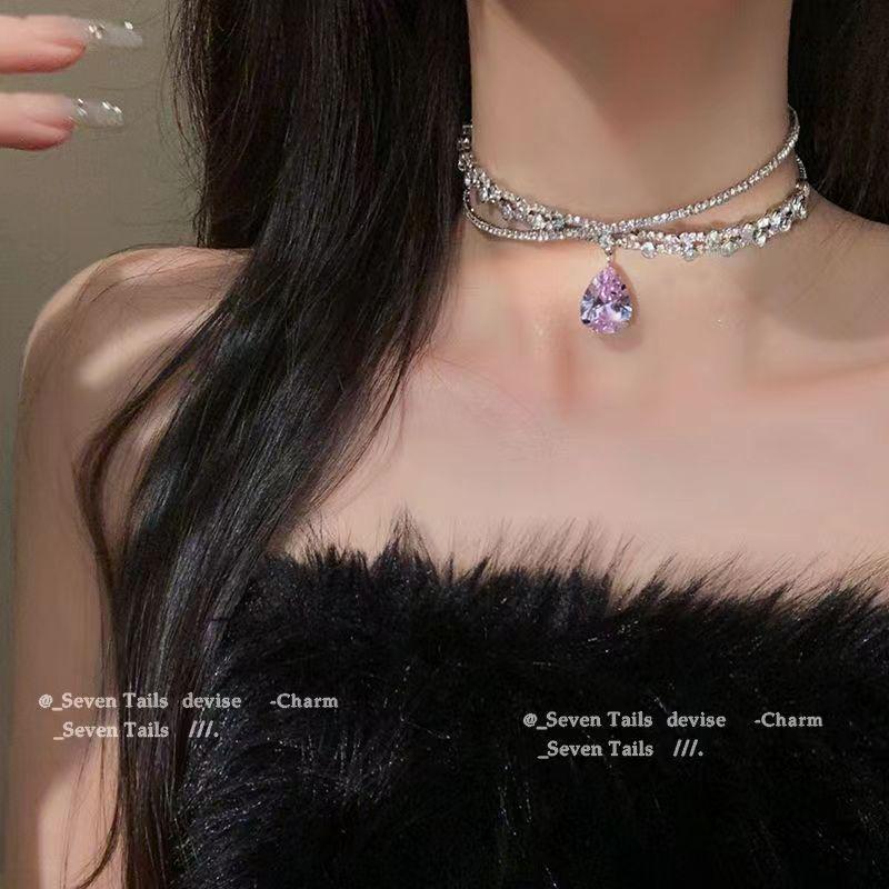 Retro Spicy Girl Butterfly Punk Leather Choker Necklace