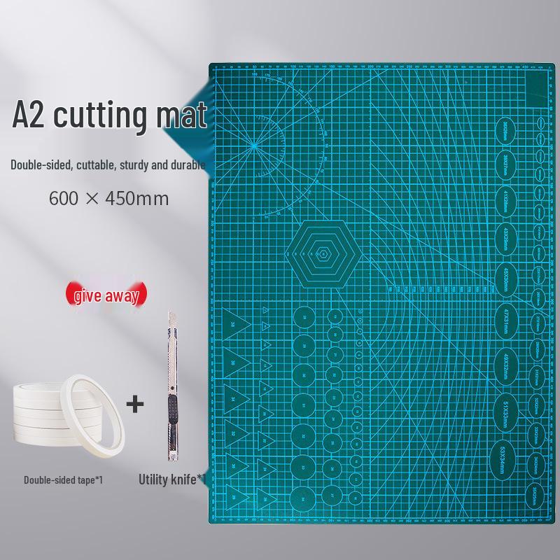A4 Large Cutting Mat for Art, Crafts, and DIY Projects - Child-Friendly, Clay and Drawing Mat with Anti-Cut Features