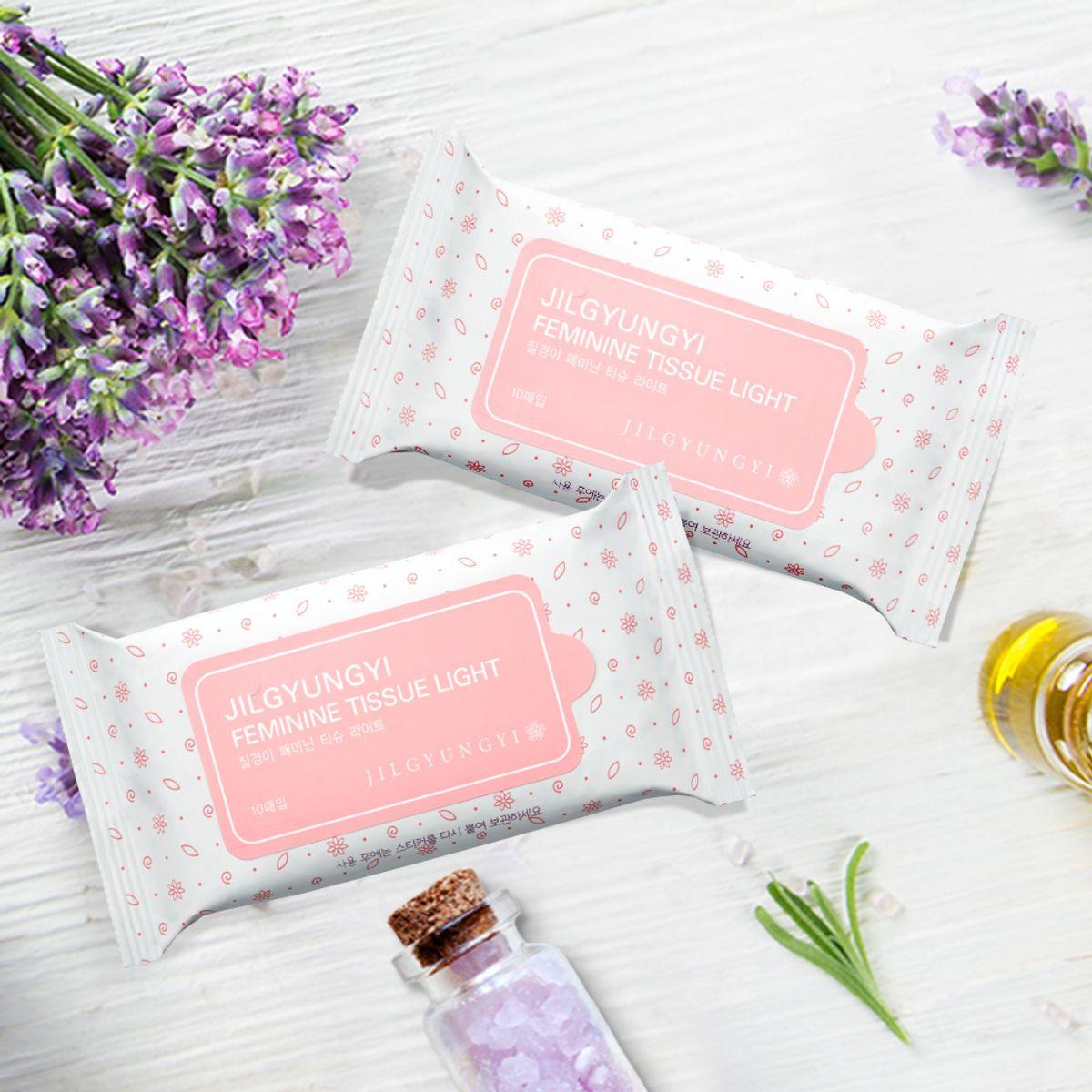 Portable Feminine Cleanser Feminine Tissue Light 10-pack x 5 packs