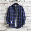Classical Men Plaid Shirts Long Sleeve Casual Regular Fit Male Tops Autumn Spring