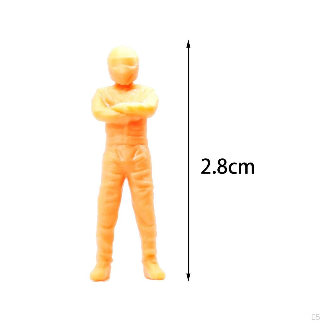 1/64 Painter Figures Painted Tiny People Toys Resin Figurines Miniature Scene