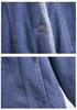Extra Large Winter Plus Velvet Denim Jacket - Thickened Casual Cotton Coat for Sizes 200/300 Jin