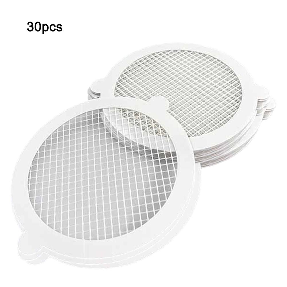 30pcs For Shower Drain Hair Catcher Disposable Mesh Traps for For Shower and Kitchen Sink Drain Hair Filtration