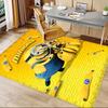 1pc Minions Adventure Poster Carpet for Playroom Bedroom Living Room Sofa Home Decor,kids Game Area Rug Non-slip Floor Mat Y72821