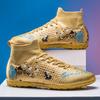 New high-top football shoes long broken nails men's and women's football shoes grass student training shoes