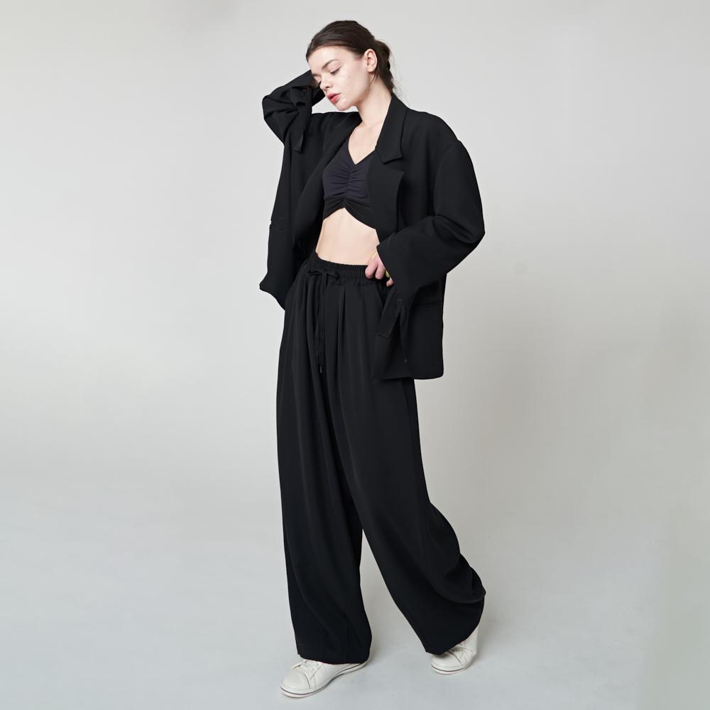 ATHPLATFORM Au41Pt06 Flared Sweatpants_Black