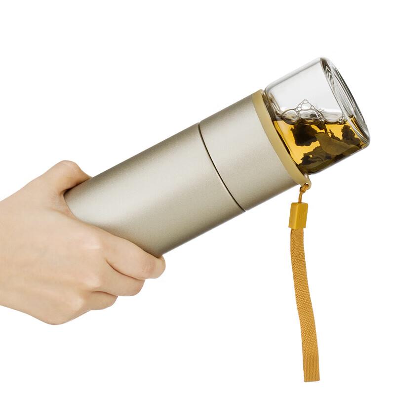Bama Tea CBQ029 Insulated Tea Separation Glass Bottle