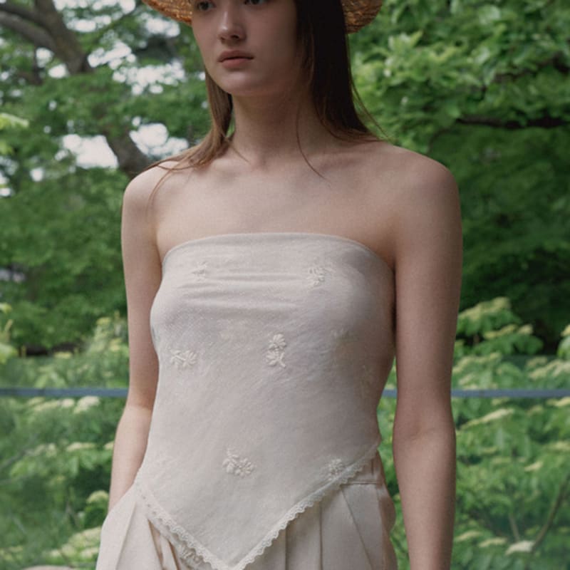 

GNGB Цветочный шарф_Кремовый Cream_F