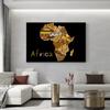 Vintage Map of Africa Poster Print Canvas Painting Africa Landscape Wall Art Picture For Modern Living Room Home Decoration