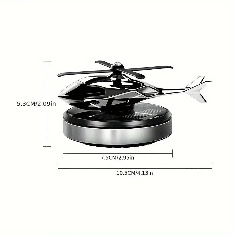 Helicopter Styling Solar Car Air FreshenerDecorative Aromatherapy Car Interior Accessories Propeller Rotary Perfume Diffuser