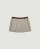 Grove Paisley Check Skirt (Beige Check)