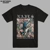 European Sizes Men's 2025 Summer Street Style 'OG' Graphic T-Shirt- Black Casual Crew Neck T-Shirt with Complex Letter Print