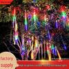 Pentagram Solar LED Waterfall String Lights for Outdoor Christmas Decoration