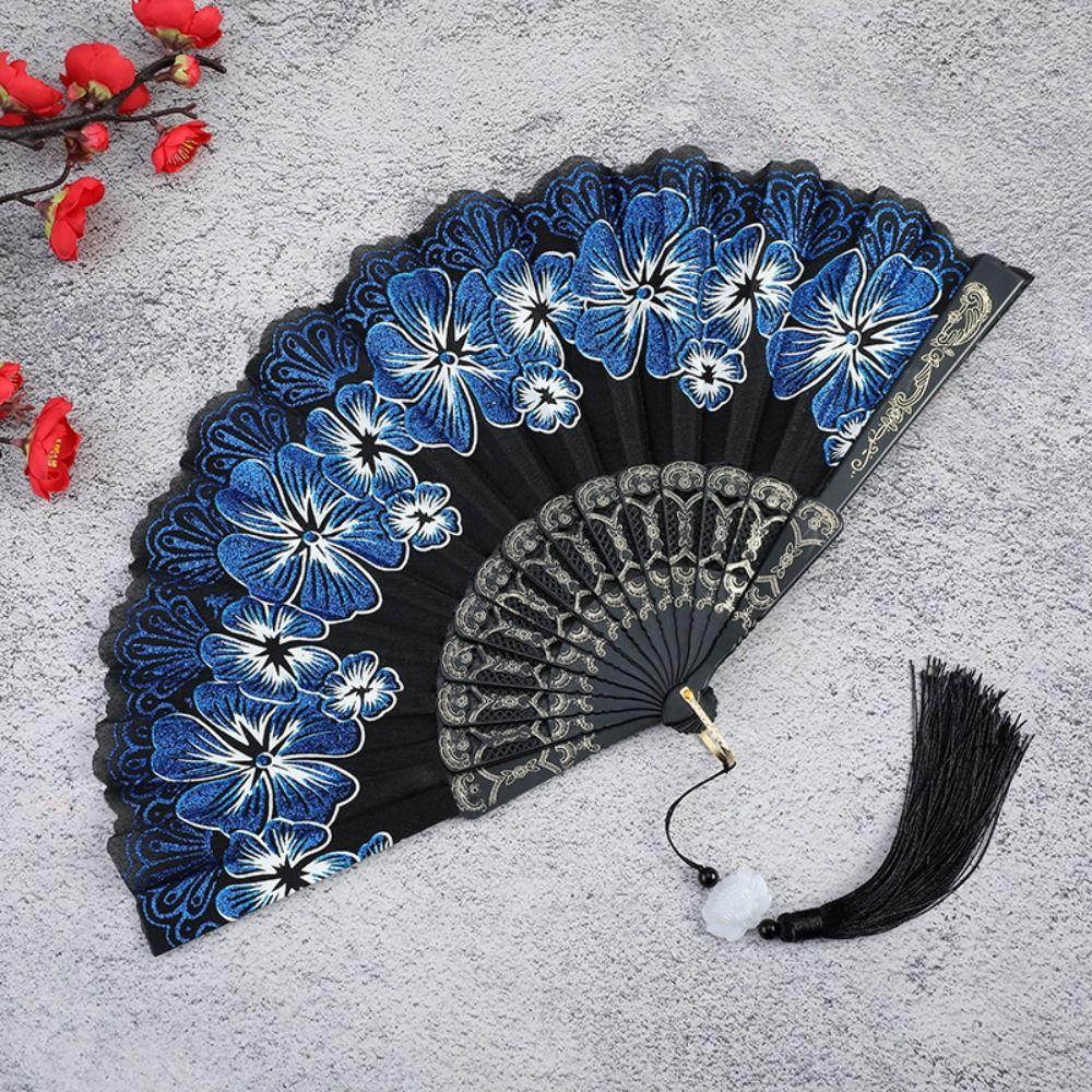 Bamboo Hand Held Fan Chinese Style Dance Fan Gifts Antique Folding Fan