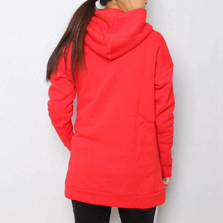 Adidas China Hoodie Panda Print Fleece Hooded Sweatshirt Women Hoodies Light-Crimson GH7807