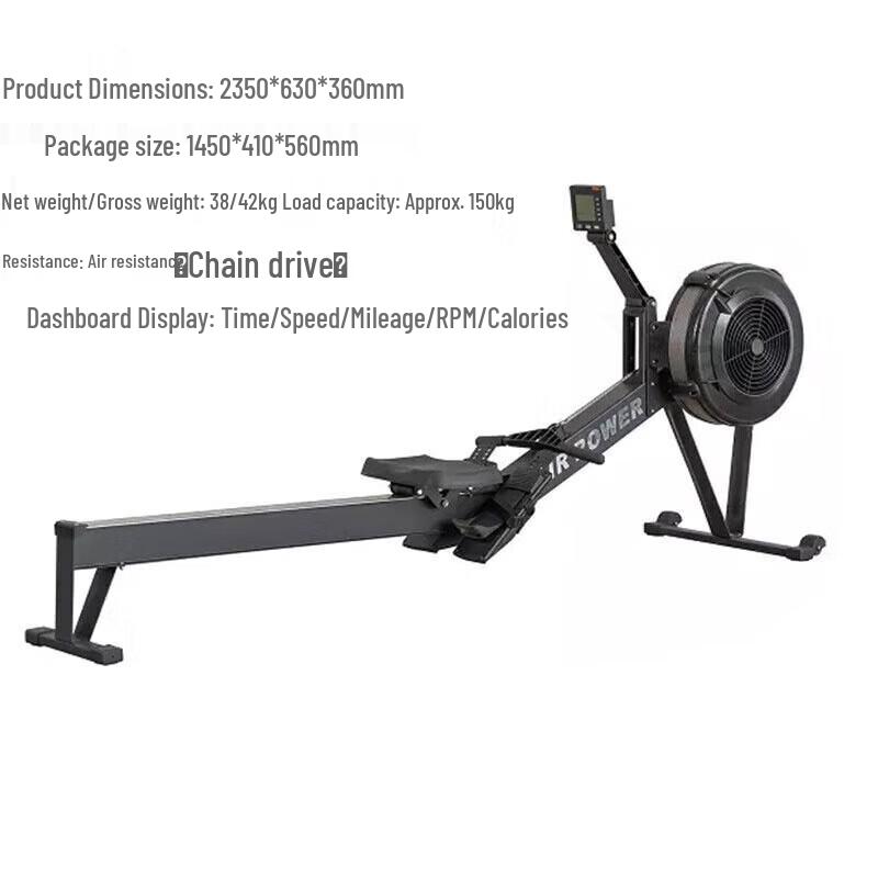 Yimai AB-7 Foldable Air Resistance Rowing Machine