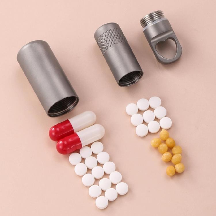 Medicine Box Case Keychains Pills Holder Waterproofs Container Bottles for Travel Purse Wallet Pocket Easy to Carry