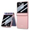 GKK For Samsung Galaxy Z Flip7 5G Case Magnetic Hinge Protection PC Phone Cover with Anti-Spy Tempered Glass Film