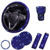 Rhinestone Bling Car Interior Accessories Set Steering Wheel Protective Case  Car Protection