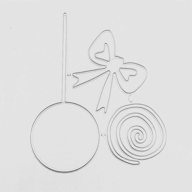 Lollipop Background Metal Cutting Dies Dots Frame Stencils Die Cut for DIY Scrapbooking Embossing