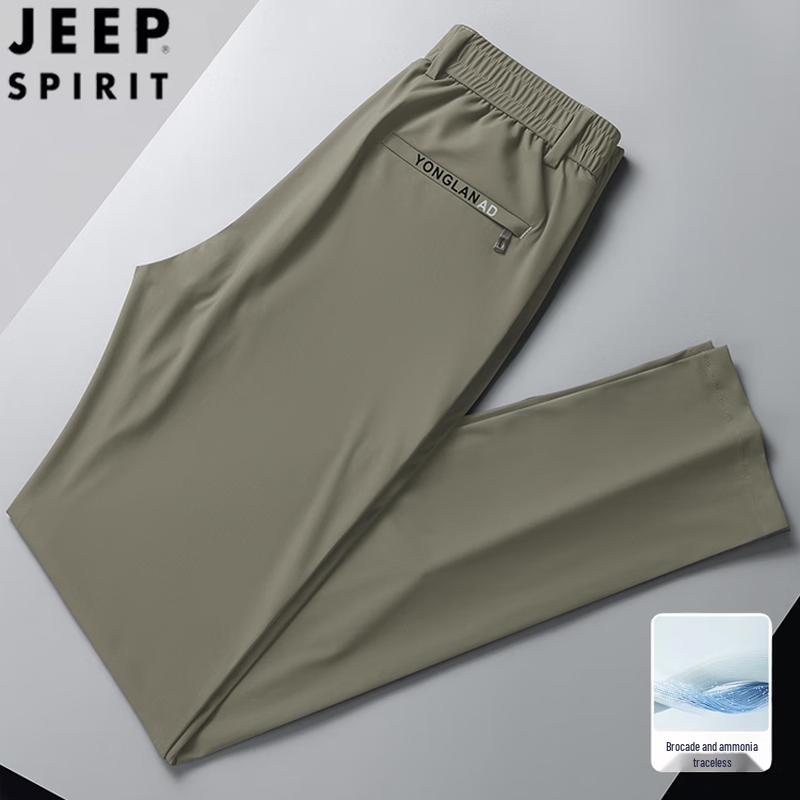 JEEP SPIRIT Men's Loose Straight Fit Casual Pants