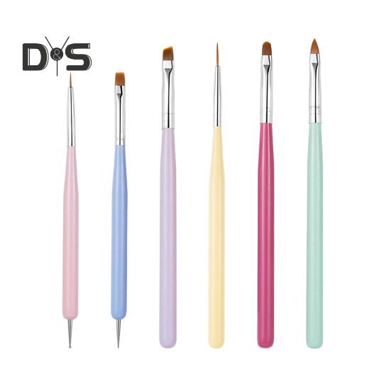 

Набор кистей для дизайна ногтей Набор кистей для рисования на ногтях для геля, акрила, детализации, точек, эргономичные ручки, инструмент для нанесения точек на ногти для начинающих и профессионалов 1 Set