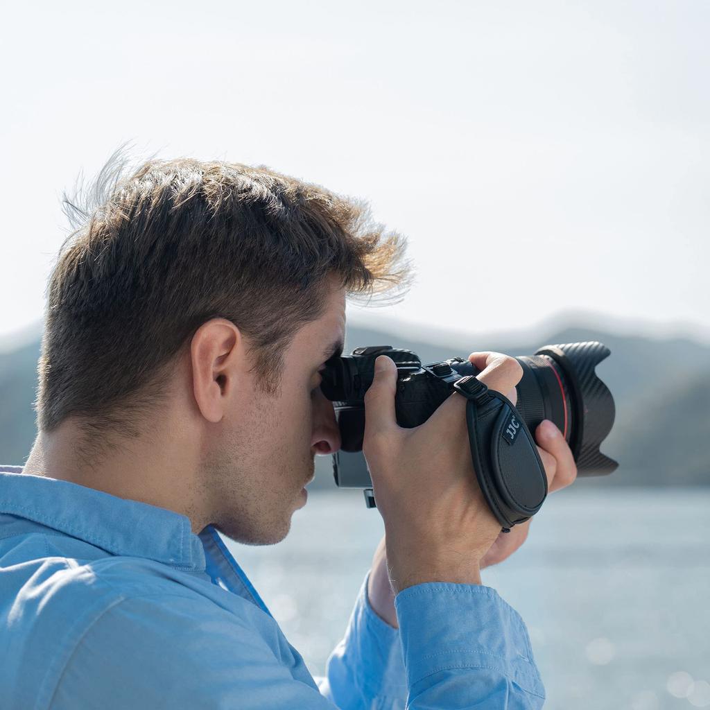 JJC Camera Hand Wrist Strap with Adjustable Drop for Lumix OM SYSTEM Mark Fujifilm Nikon Sony A1 A9 Leica Canon EOS M50 Mark and Other Cameras Strap,