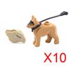 SWAT Spezialeinheit Bausteine Abrissanzug UNPKF Barett Weste Schild Waffen Kiste Pistole Raketenwerfer Polizeihund Bausteine Spielzeug