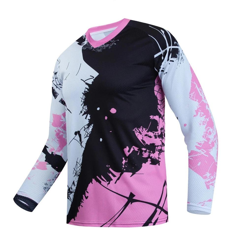 2026 Men's Long Sleeve T-shirt Mountain Bike Off-Road Motorcycle Cycling Jersey MTB Clothes Camping Outdoor Fishing Top Loose