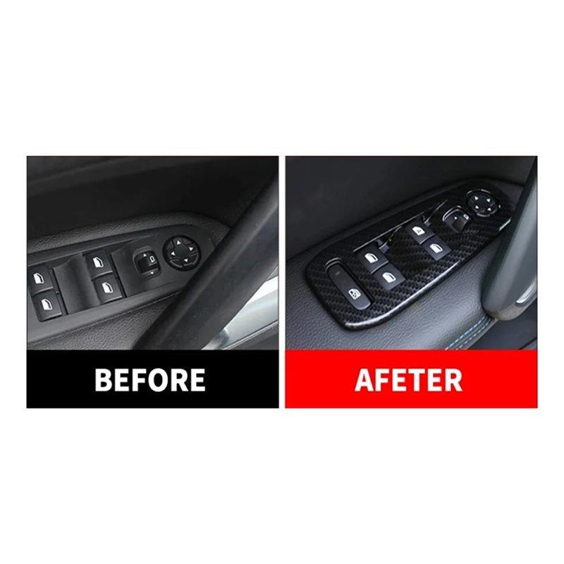 Car Window Switch Cover Lifter Button Panel Trim Sticker For 308 308S 408 2016-  Glass Control Unit