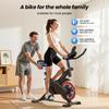 Formill QK101 Home Exercise Bike - Magnetic Quiet Fitness Bike with LCD Monitor, 5-Level Adjustable Seat & Handlebars