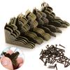 20pcs Printed Bag Corner Hardware, Retro Copper Metal Corner Protector, Wine Box Hinge Buckle Decorative Hardware  Accessories