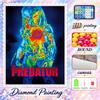 Predator Diamond Painting Kit 5D Full Drill DIY Diamond Mosaic Wall Art Home Decor