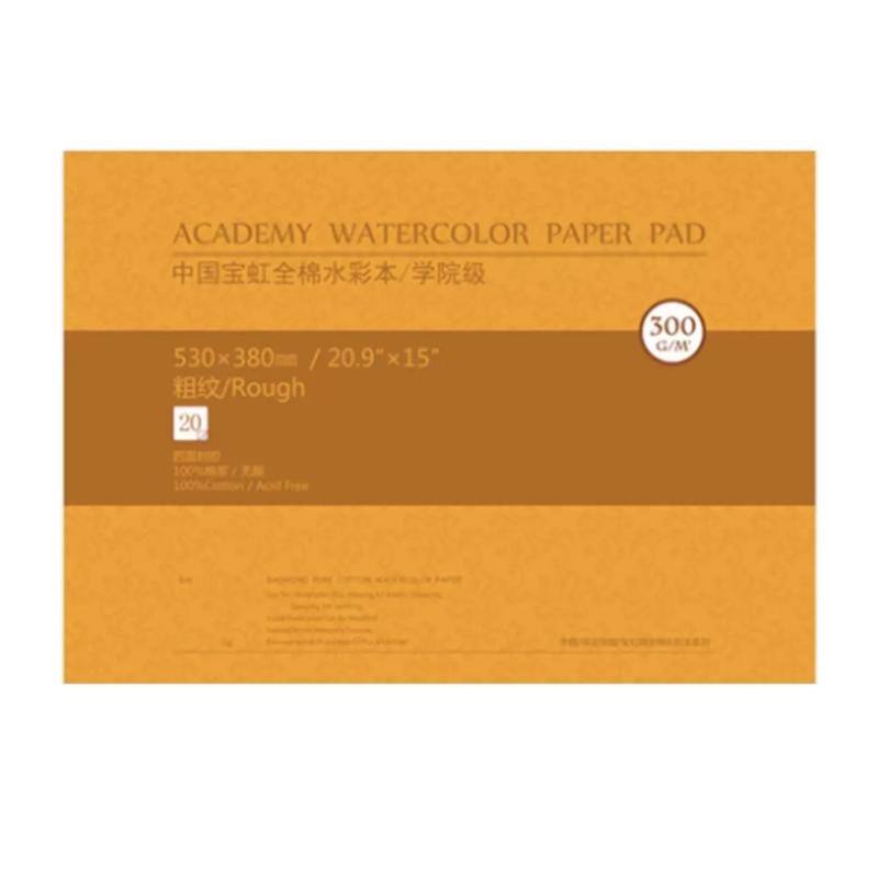 20 Sheets 300g Watercolor Paper Pad For Students And Travel Sketching Cotton Art Sketchbook Watercolor Painting Book