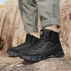 Outdoor Hiking Shoes Men Anti-slip Lace-up Thick-soled Comfortable High-top Boots Men Wear-resistant Breathable Casual Shoes Men