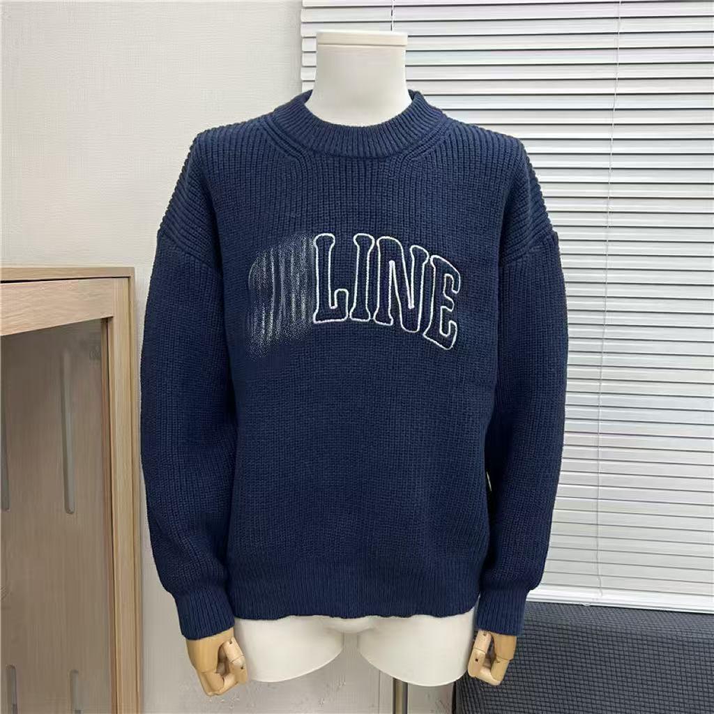 Men's CE Home 25SS Autumn/Winter Big Logo Jacquard Knit Sweater