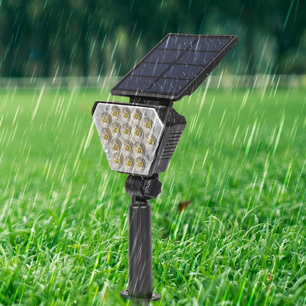 LED Ground Light Super Bright Solar Lawn Lamp 2 Lighting Modes Garden Decoration