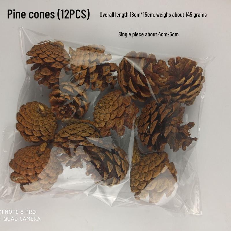 Halloween Decoration Set: Fake Pumpkins, Red Maple Leaves, Pine Cones, Acorns & Backdrop Props