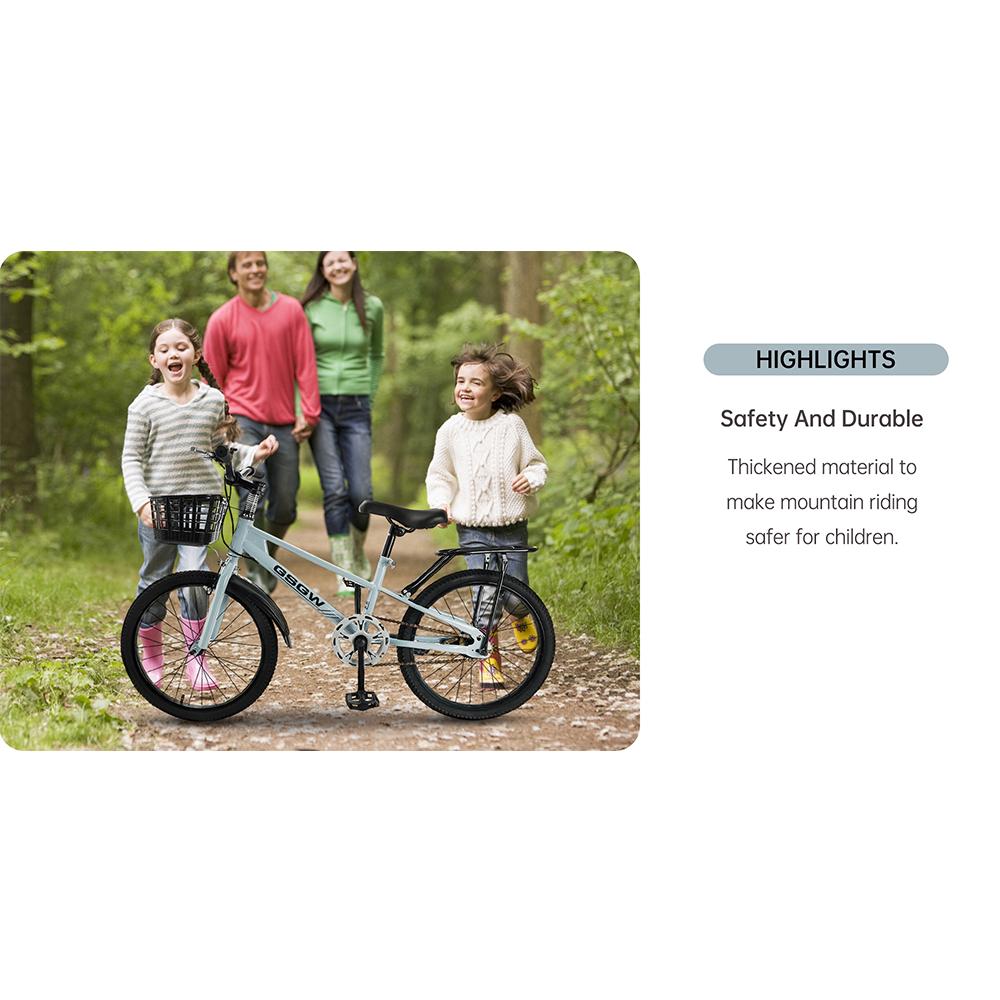 20palcové dětské kolo pro teenagery Dětské kolo pro chlapce a dívky s košíkem