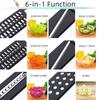 Vegetable Cutter Grater for Vegetables Slicers Shredders Multi Slicer Peeler Carrot Fruit 6 In 1 Gadgets Vegetable Cutting Tools