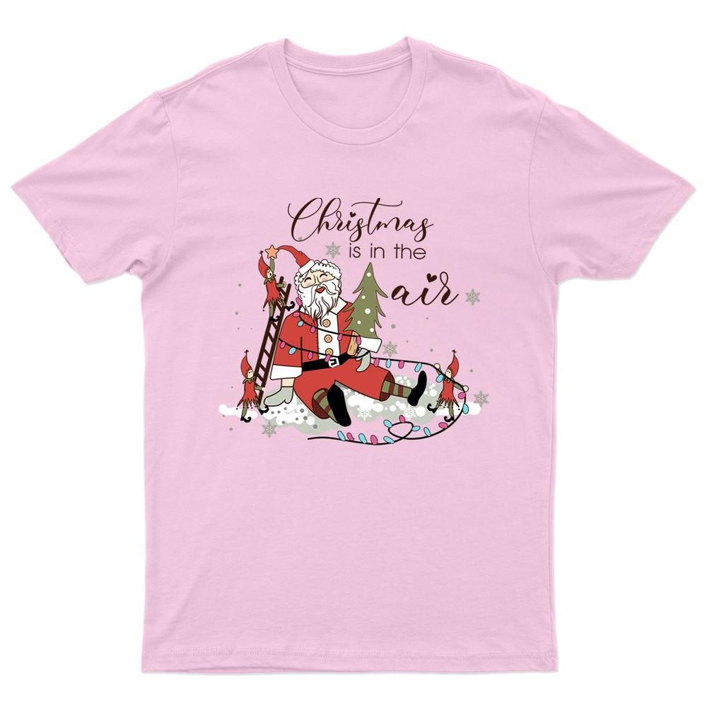 Christmas Is In The TShirt Unisex Gift Retro Seasonal Funny Xmas Claus Santa b