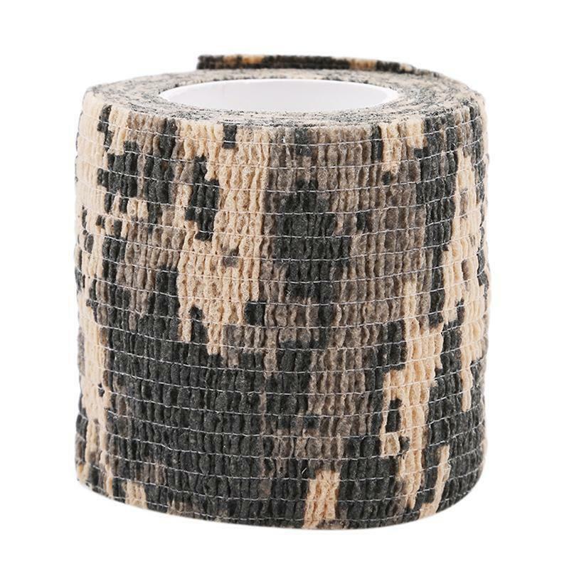 1PC/3PCS Outdoor Camouflage Tape Wrap Self-Adhesive Telescopic Multifunctional Non-Woven Stretch Bandage Tape Accessories For Camping Hunting