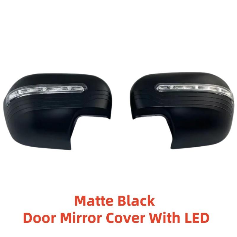 Car ABS Matte black Rearview Accessories Plated For Nissan Navara NP300 D23 2015 2016 2017 2018 Door Mirror Cover With LED