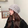Autumn and Winter Cold Hats That Show Your Face Small Ins Style Fashion Pile Hats for Women Versatile Warm and Cold Proof Ear Protection Pullover Hats
