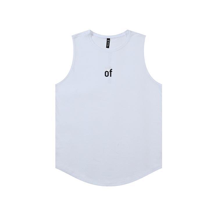 

Мужская быстросохнущая баскетбольная футболка без рукавов: Повседневный летний спортивный топ для бега, фитнеса и тренировок. Large белый