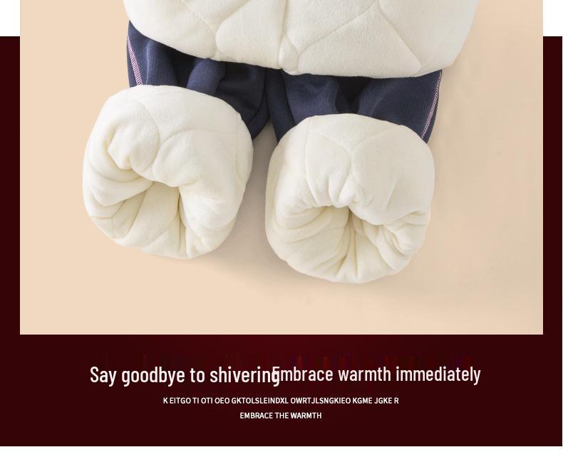 Girls' Winter Fleece-Lined Quilted Cotton Sports Pants - Thickened Three-Layer Design for Big Kids