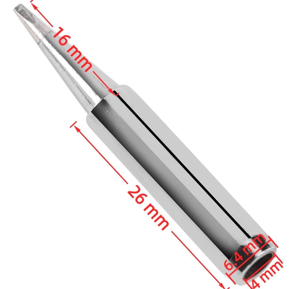 10pcs Copper Base Material Soldering Iron Tips Set 900M-T Series Tips for 936, 937, 938, 969, 852D, 8586 Stations